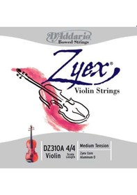 Resim D'addario Dz310a Zyex 4/4 Tam Boy Keman Tel Seti Profesyonel 