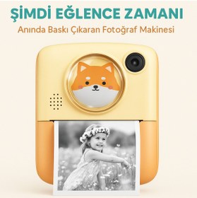 Resim electroawm Anlık Termal Yazıcılı Dijital Çocuk Kamerası 2.4 İnç HD Şipşak Fotoğraf Makinesi 