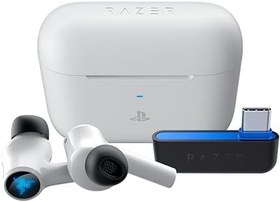 Resim Razer Hammerhead HyperSpeed - Playstation için Kablosuz Çoklu Platform Oyun Kulaklığı (HyperSpeed Kablosuz, Aktif Gürültü Önleme, Bluetooth 5.2, 30 Saate Kadar Pil Ömrü) Beyaz 