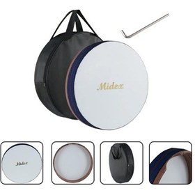 Resim Midex Br-410x 10'lu Bendir Def Toptan Paket Akort Ayarlı El Tutma Oyuklu Çantalı 