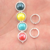 Resim 100 adet/50 adet/10mm/8mm/6mm Yuvarlak Çinko Alaşımlı Oval Çerçeve Boşlukları, Bohemya Tarzı, Kaplanmamış, DIY Kolye, Küpe, Kolye, Takı Yapımı için 