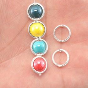 Resim 100 adet/50 adet/10mm/8mm/6mm Yuvarlak Çinko Alaşımlı Oval Çerçeve Boşlukları, Bohemya Tarzı, Kaplanmamış, DIY Kolye, Küpe, Kolye, Takı Yapımı için 