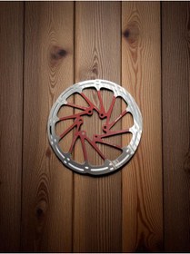 Resim ovela 160mm Elektrikli Scooter ve Bisiklet Uyumlu Fren Diski - Kırmızı 