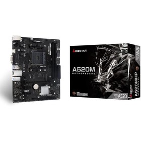 Resim Biostar A520MHP DDR4 4400MHz AM4 Micro ATX Anakart 