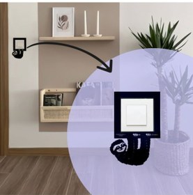 Resim Priz Süsü Anahtar Çerçeve Süsü Tembel Hayvan 