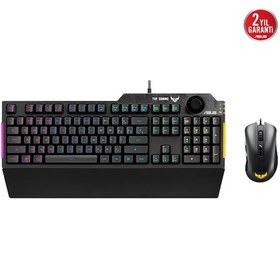Resim Asus TUF Gaming Combo K1 Mech-Brane Rgb Türkçe Oyuncu Klavyesi + M3 Optik Oyuncu Mouse 