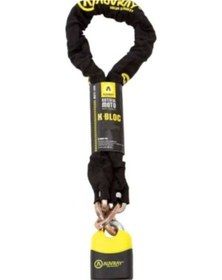 Resim Motosiklet K-bloc 200 Cm Zincir Kilit Kesilmeye Dayanıklı Motor Kilidi 2mt 