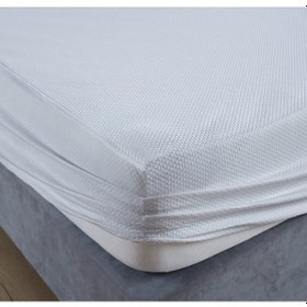 Resim Alez Lastikli % 100 Sıvı Geçirmez Sessiz Terletmez Hijyenik Pratik 5 Farklı Ölçü Kenar Paylı Beyaz 