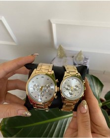 Resim ÇENÇEN Çift Saatleri Trend Moda Çelik Sevgili Kol Saatleri 