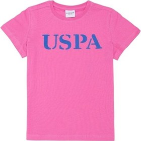 Resim U.S. Polo Assn. Çocuk Basic Bisiklet Yaka Tişört Pembe 