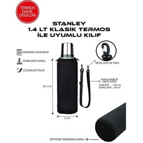 Resim Klasik 1.4 Lt. İle Uyumlu Omuz Askılı Termos Kılıfı Açık Kahverengi 