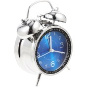 Resim 1 Adet 4 İnç Metal Çalar Saat, Sessiz Gece Lambası, Yüksek Çözünürlüklü Cam, Yatak Odası, Komodin, Ofis, Ev Dekorasyonu, Hafif Uyuyanlara/Öğrencilere/Yaşlılar İçin Uygun Süper Çalma Fonksiyonlu, Doğum Günü/Hediye, Noel 