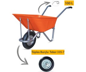 Resim Kanat Megaplast El Arabası -100 Litre 