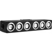 Resim Ahşap Ses Bar Ses Merkezi Bluetooth Hoparlör Kutusu Ev Sineması Sistemi Subwoofer Soundbar ile Hoparlörler Için Woofers | Soundbar (Siyah Ahşap Tahıl) 