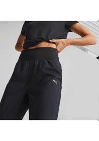 Resim Puma Run Favorite Tapered Kadın Siyah Eşofman Altı 