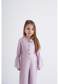 Resim Oliven The Kid Oliventhekid Lila Lastikli Kız Çocuk Tulum Lila Lila 