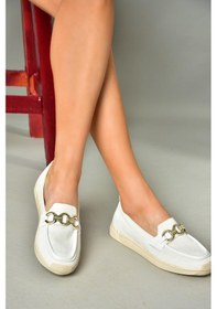 Resim Fox Shoes S374610404 Beyaz Kumaş Günlük Kadın Ayakkabı Beyaz 