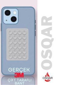 Resim Osqar Telefon Tutucu Ahtapot Vantuz Beyaz Renk Gerçek 3M Yapışkanlı GRİ Renk 