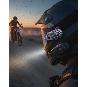 Resim Teknodayım Çift Gürültü Azaltmalı Motosiklet Kask Telsiz Kulaklık 