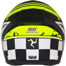 Resim Mts M-910 Vıgor Mat Siyah-Sarı Güneş Vizörlü Kask (Gri Camlı) 