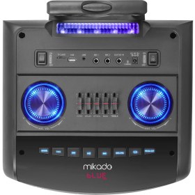 Resim Mikado MD-90BT Boomer 80W 2 Adet UHF Mikrofonlu USB+TF+AUX+ Bluetooth Profesyonel Ses Sistemi 