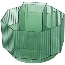 Resim Ganzhoushop Kalemlik 360 Dönebilen Büyük Kapasiteli Çok İşlevli Plastik Kalem Düzenleyici Masaüstüyeşil 