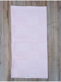 Resim S.kahve Kız Erkek Bebek Battaniyesi Pike%100 Pamuklu Doğal Organik Uyku Çift Taraflı Örtü 86x86cm PEMBE 