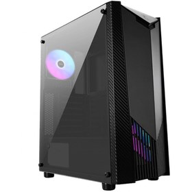 Resim MSI MAG SHIELD 110A USB 3.2 RGB Tempered Glass Siyah ATX Mid Tower Kasa 