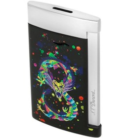 Resim S.t. Dupont Dragon Resim Slim 7 Çakmak 027777 Siyah/krom 