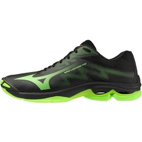 Resim Mizuno Wave Lightning Pro Unisex Voleybol Ayakkabısı Siyah / Yeşil Çok Renkli 