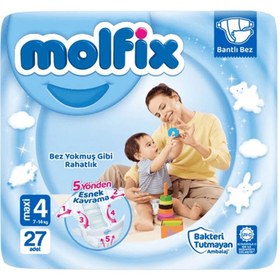 Resim Molfix Maxi Çocuk Bezi 27'li 7-14 kg 