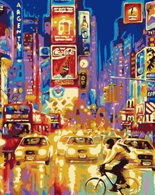 Resim Sayılarla Boyama Seti - Times meydanı - 40x50 