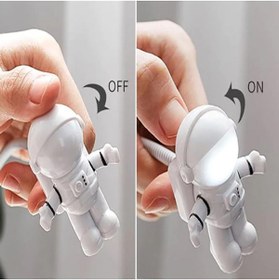 Resim Almira Butik ® USB Astronot Gece Lambası, Masa Lambası, Kitap Okuma Lambası Işığı 