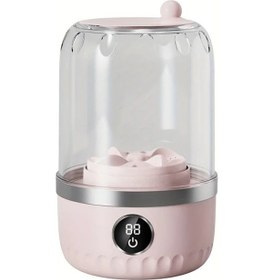 Resim Fochsia Pembe Tip-C Şarjlı Seyahat Çamaşır Makinesi 