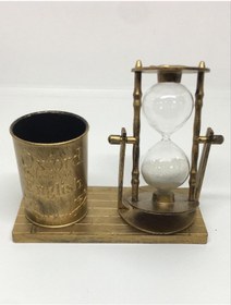 Resim Lebron Antika Tasarımlı Dekoratif Kalemlik Ve Kum Saati Dekorasyon Ev Ofis Sevgiliye Hediyelik 