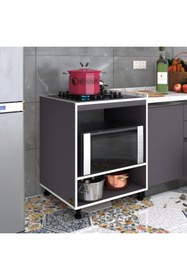 Resim Kenzlife Ocak Dolabı Gülpembe Gri 85*70*60 Xlarge Hazır Mutfak Ankastre Gömme Ocak İçin 