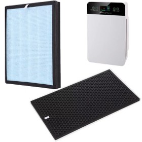 Resim UpWay K5C Hava Temizleyici İçin Çok Katmanlı Aktif Karbonlu Hepa Filtre 
