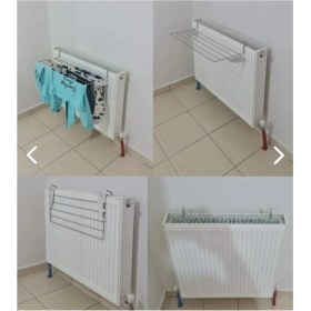 Resim UltraNova Gri Kalörifer Üstü Petek Kurutmalık 60x28 5 Telli Metal Tasarım 