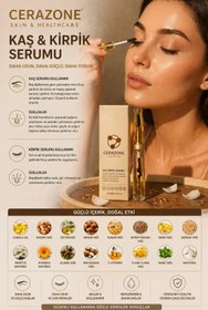 Resim Cerazone Skin & Healthcare Kaş Kirpik Serumu Dökülme Karşıtı Dolgunlaştırıcı Bakım 10 ml+10 ml 