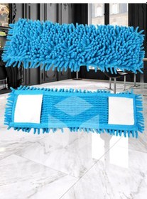 Resim 80 Cm Mikrofiber Mop Paspas Yıkanabilir, İz Bırakmaz, Tüm Düz Mop Aparatlarıyla Uyumlu 