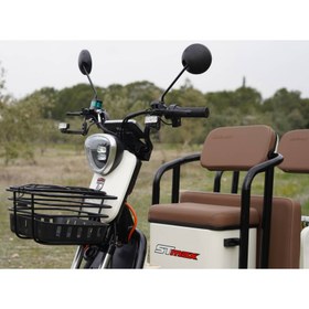 Resim Stmax Elit 540 3 Tekerli Elektrikli Moped - Krem 