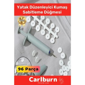 Resim Özel Üretim Yorgan Kılıfı Çarşaf Tutucu Sabitleyici Yatak Düzenleyici Kumaş Sabitleme Düğme 96 Adet 