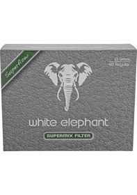 Resim White Elephant 9mm Kömür/lüle Taşı Süpermix Pipo Filtresi 40 Adet 352455 