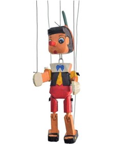 Resim Gökçe Ahşap Pinokyo İpli Kukla Oyuncak Küçük Boy 23 Cm 