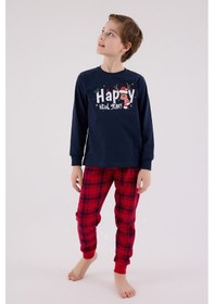 Resim Rolypoly Erkek Çocuk Lacivert Pijama Takımı 5274-48726 Lacivert 