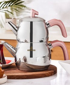 Resim Belinay İndüksiyon Tabanlı Midi Çaydanlık Takımı Rose 