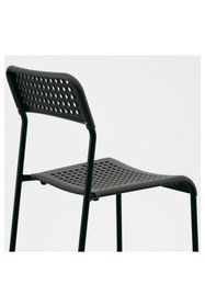 Resim IKEA Plastik Sandalye, Siyah Renk MeridyenDukkan Salon-Mutfak Sandalyesi 