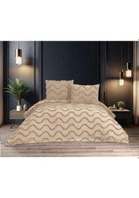 Resim Ekol Sarmaşık Model 3 Parça Cappuccino Rengi Yatak Örtüsü Seti Cappuccino 