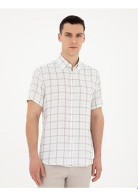 Resim Pierre Cardin Erkek Çağla Gömlek Kısa Kollu 50288567-vr016 Yeşil 