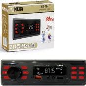 Resim Mega VM-104 Oto Teyp 4X50 Watt Bluetooth 2xusb Sd Fm Aux 7 Renk 